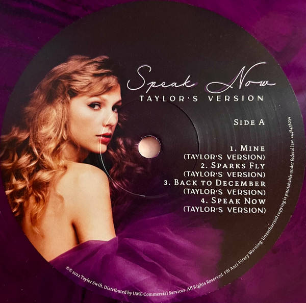 Taylor Swift – Speak Now-Taylor&#039;s Version 3LPcolor